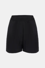 Luxury Black Cotton Knicker Shorts