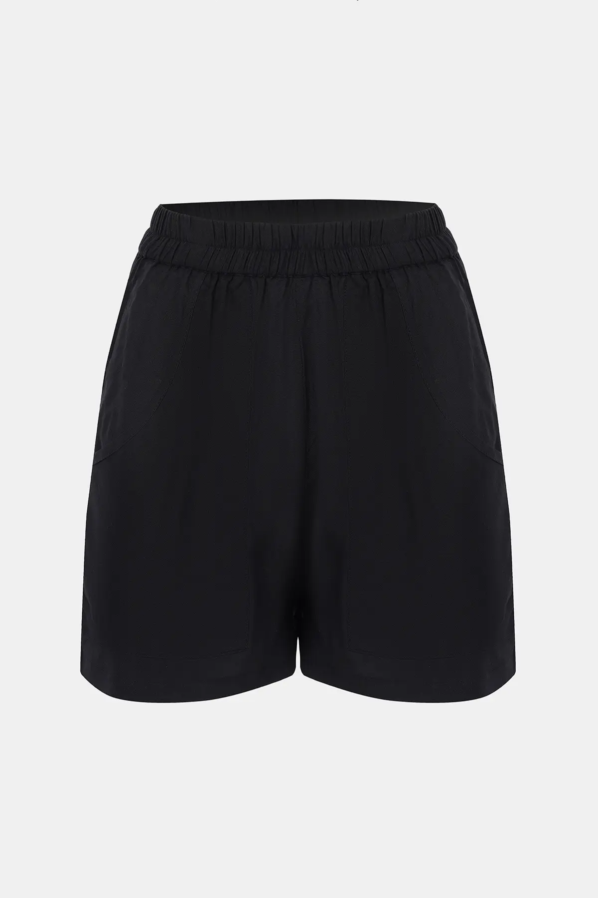 Luxury Black Cotton Knicker Shorts