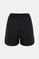 Luxury Black Cotton Knicker Shorts