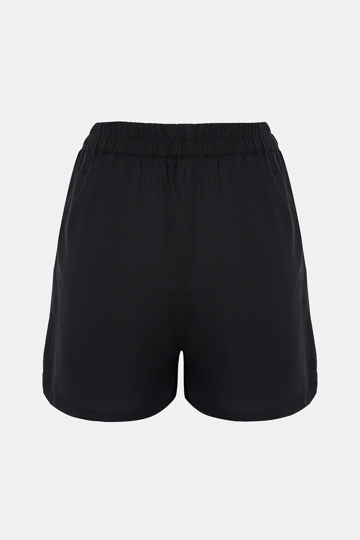 Luxury Black Cotton Knicker Shorts