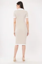 CONTRAST COLLOR BODYCON DRESS