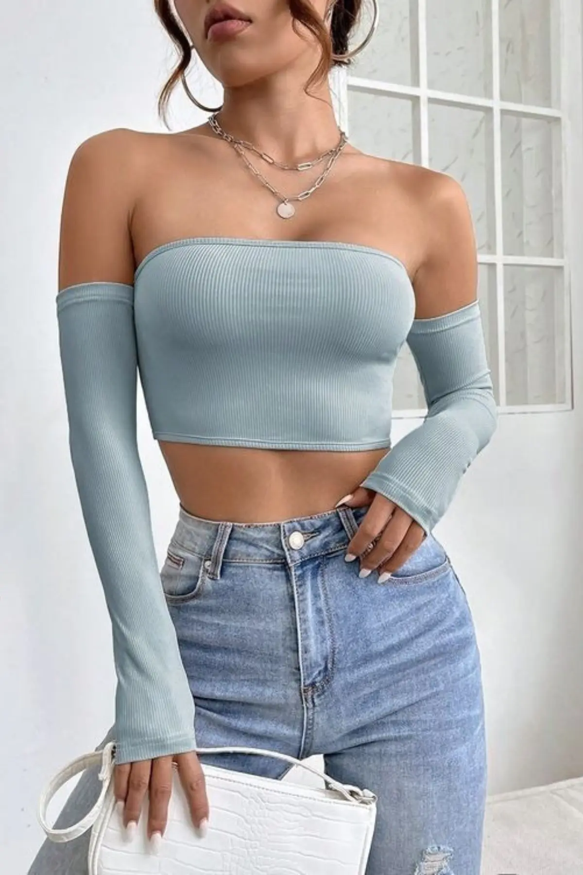 Off Sholder Crop top