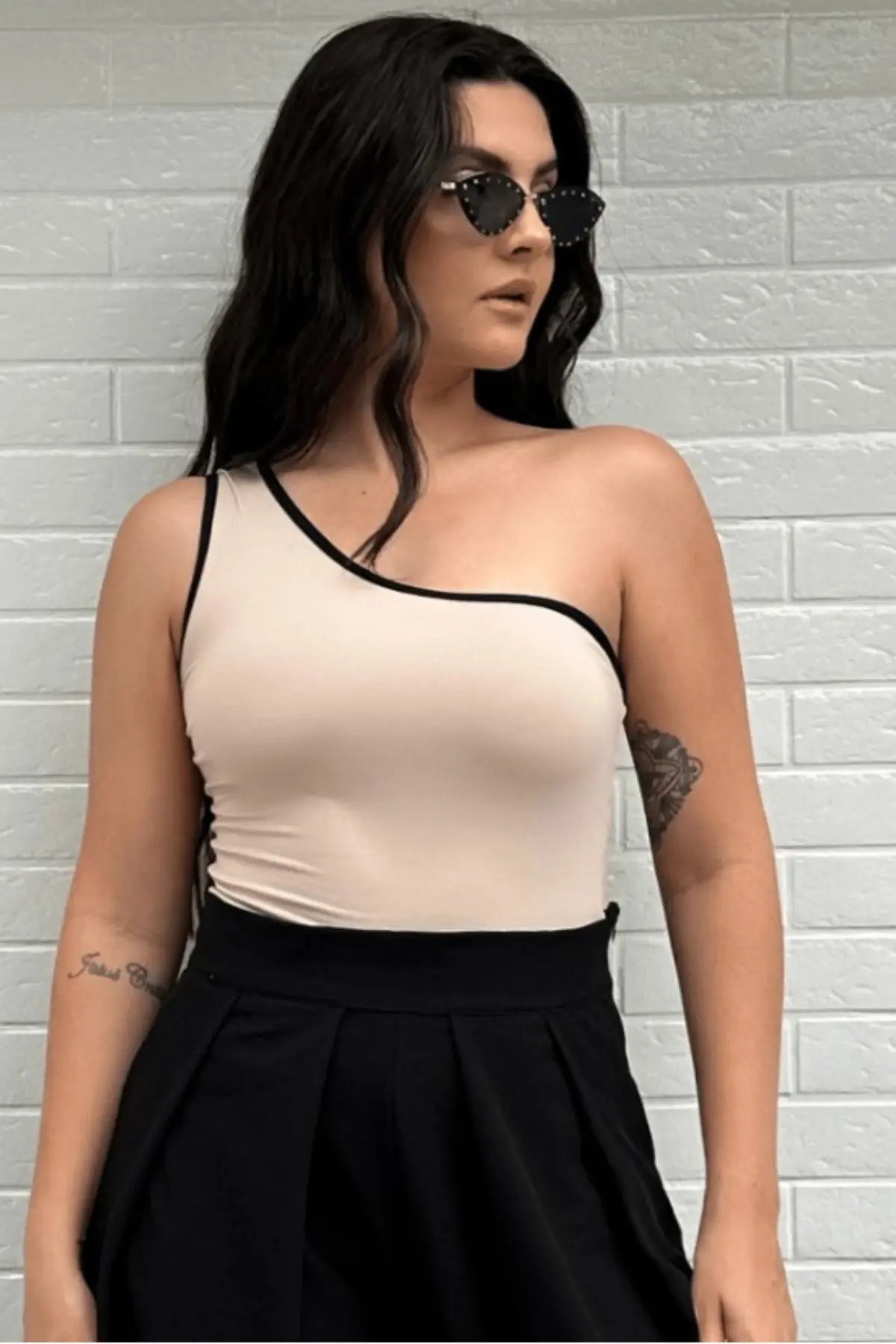 Trendy One Shoulder Top