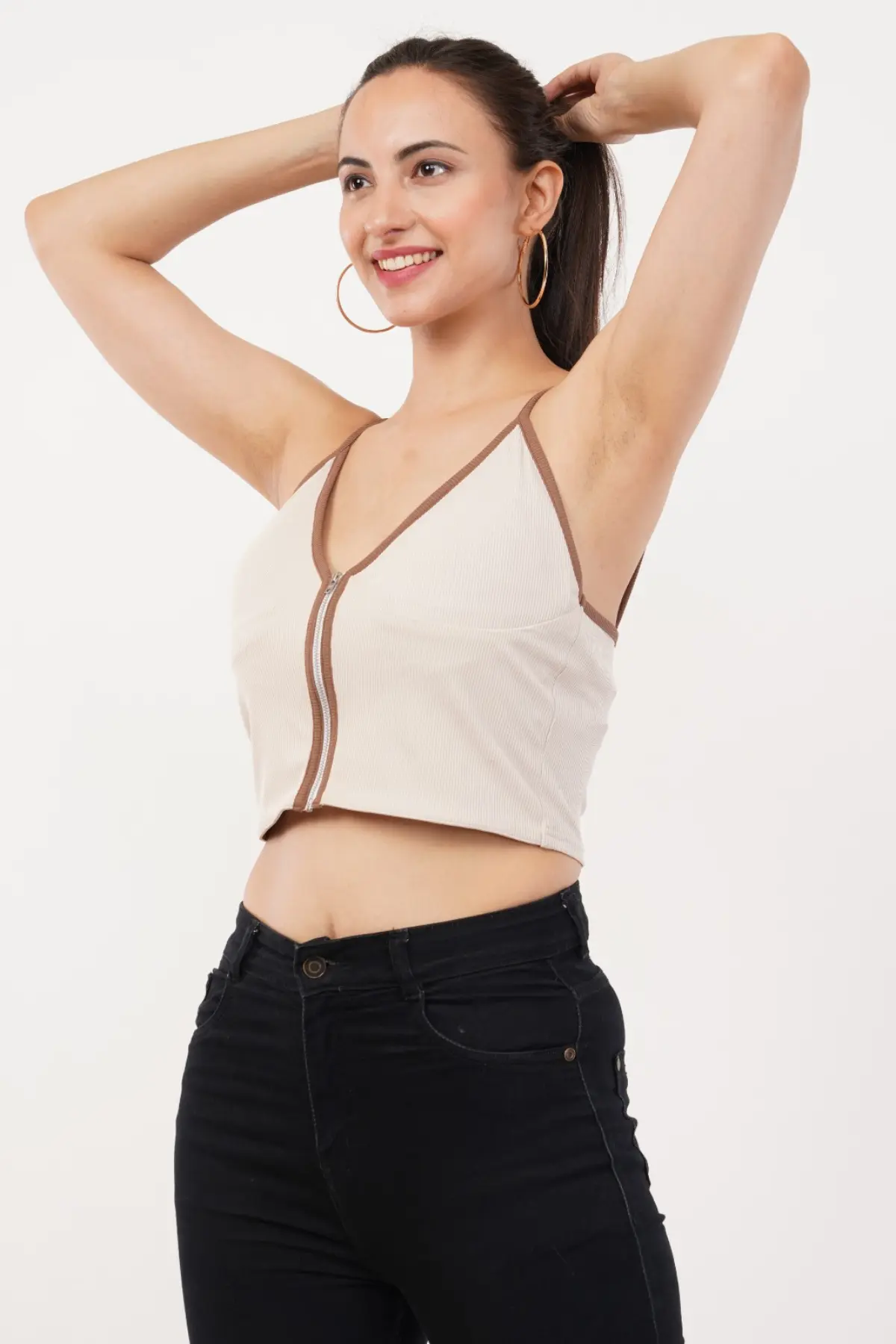 Women Contrast Halter Top 4