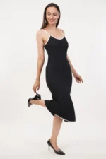 Women Solid Simple Sleeveless Summer Dress